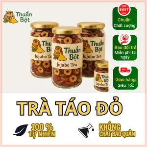 Trà Táo Đỏ Sấy Khô Nguyên Chất Thuần Bột 500g