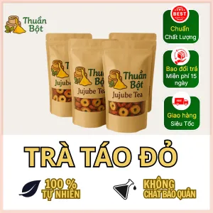Trà Táo Đỏ Sấy Khô Nguyên Chất Thuần Bột 500g